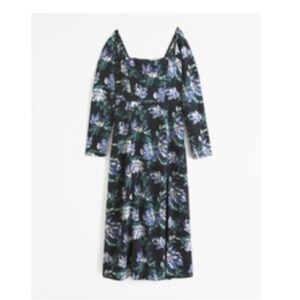 Floral Black Dress